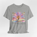 Christian Cross Sunrise T-Shirt — "His Mercies Are New Every Morning" (Lamentations 3:22-23)
