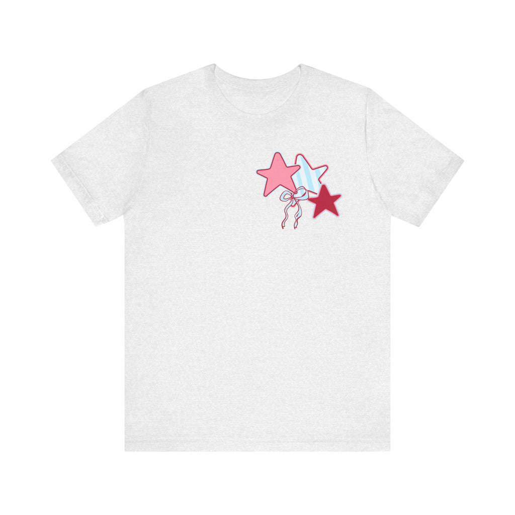 She Loves Jesus & America Too T-Shirt — Patriotic Faith Graphic Tee