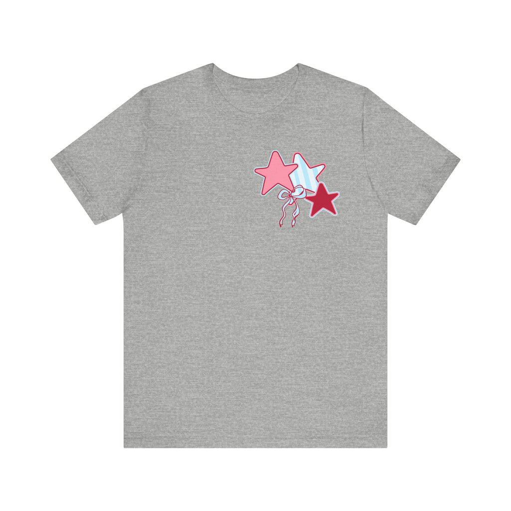 She Loves Jesus & America Too T-Shirt — Patriotic Faith Graphic Tee