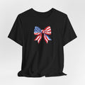 She Loves Jesus & America Too Tee — Patriotic Christian Graphic T-Shirt